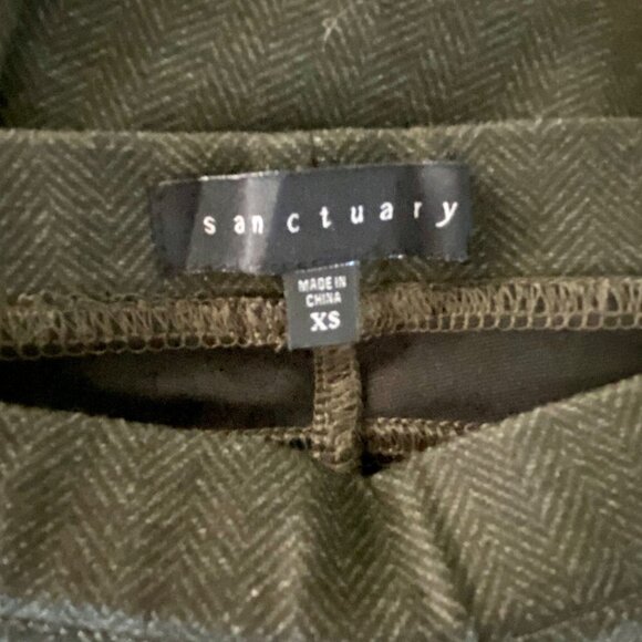 Sanctuary Micro Herringbone Ponte Leggings Pants XS - Picture 7 of 10
